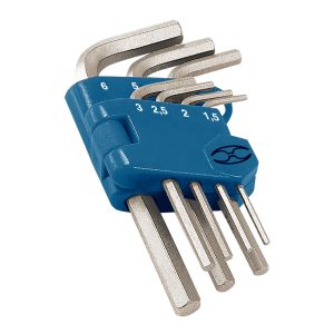 JUEGO DE 7 LLAVES ALLEN MILIMÉTRICAS CON ORGANIZADOR